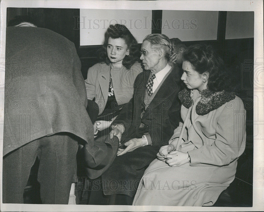 1948 Press Photo Inquest of Slain Sophie Millard, Husband Charles Millard - Historic Images