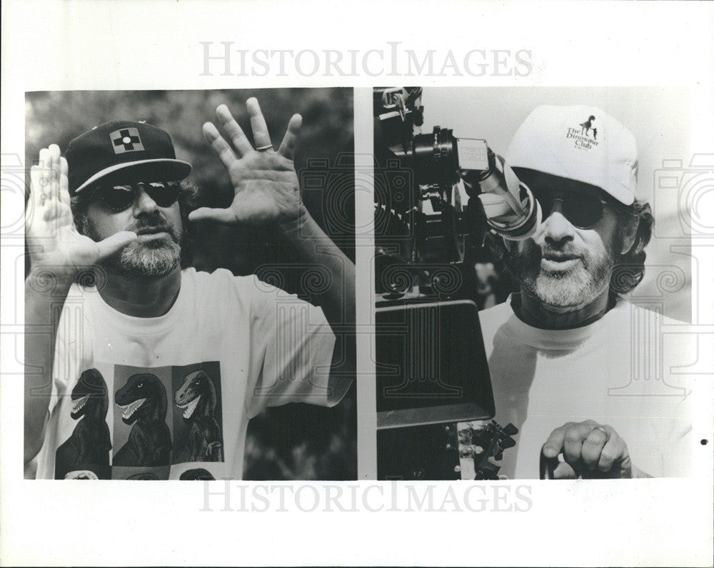 1993 Press Photo Jurassic Park Director Steven Spielberg - Historic Images