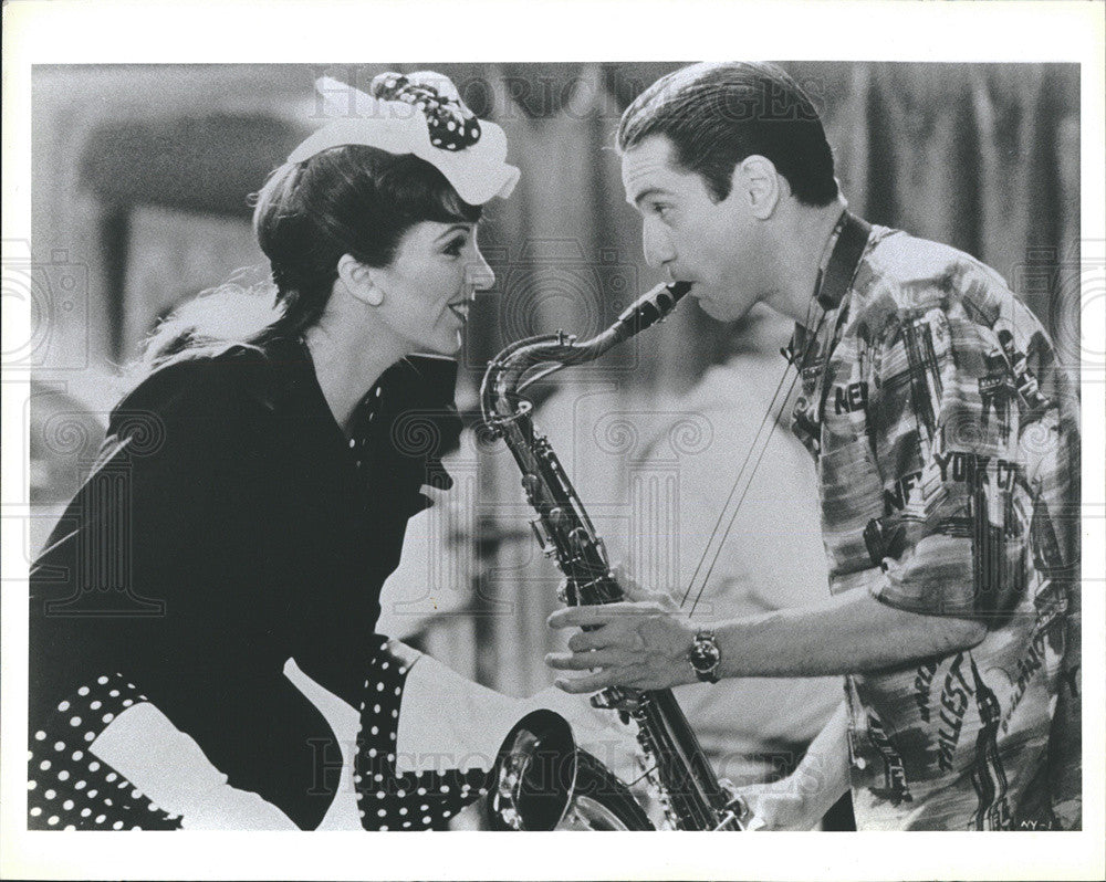 1977 Press Photo Liza Minelli and Robert De Niro in Scorsese&#39;s New York, New Yor - Historic Images