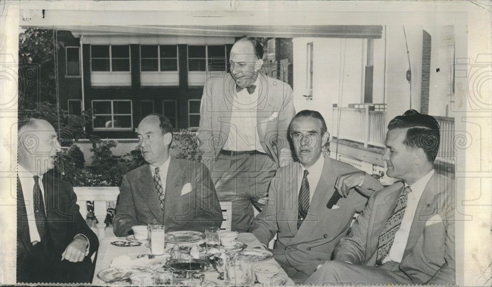 1952 Press Photo Democratic Leaders Plan Out Strategy for Presidential Nominee - Historic Images