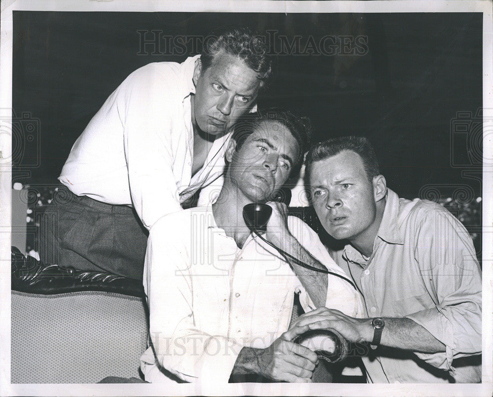 1956 Press Photo The Desperate Hours Tim O&#39;Connor Jack Clarke Moultrie Patten - Historic Images