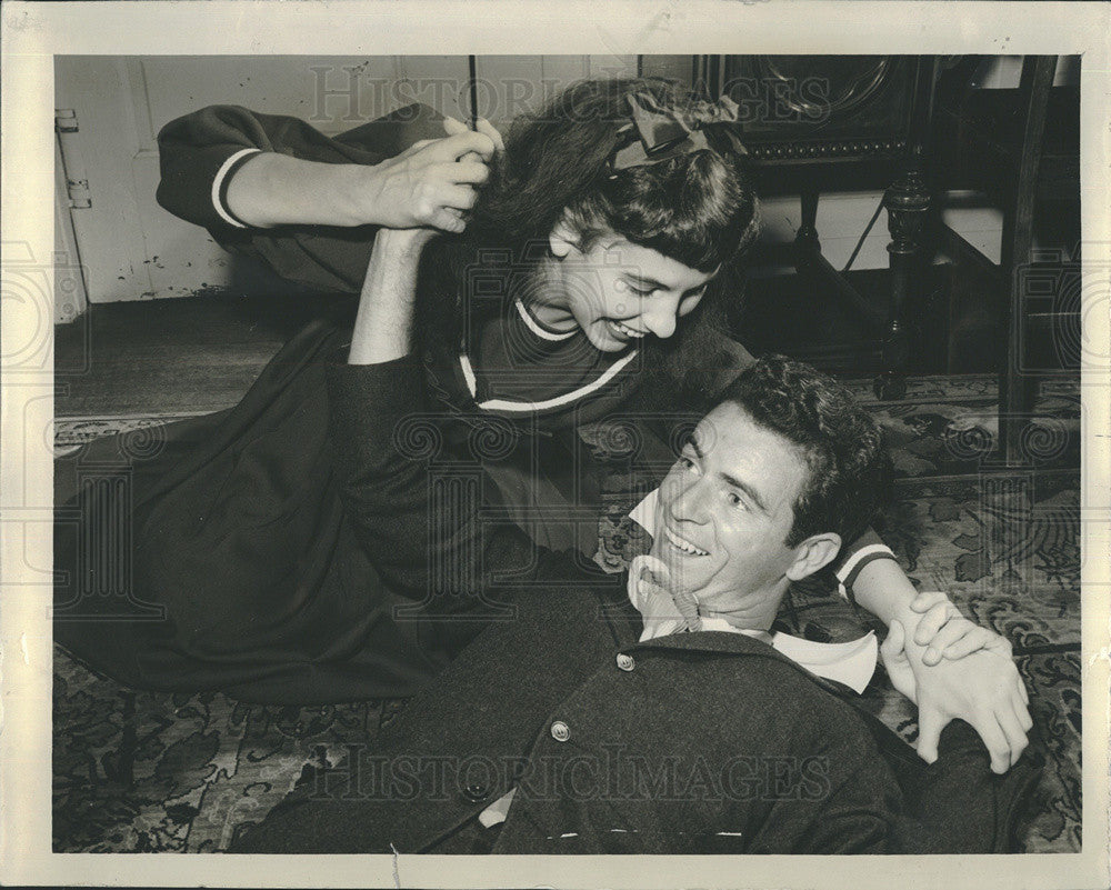 1954 Press Photo Mary Foskett Tim O&#39;Connor Gigi - Historic Images