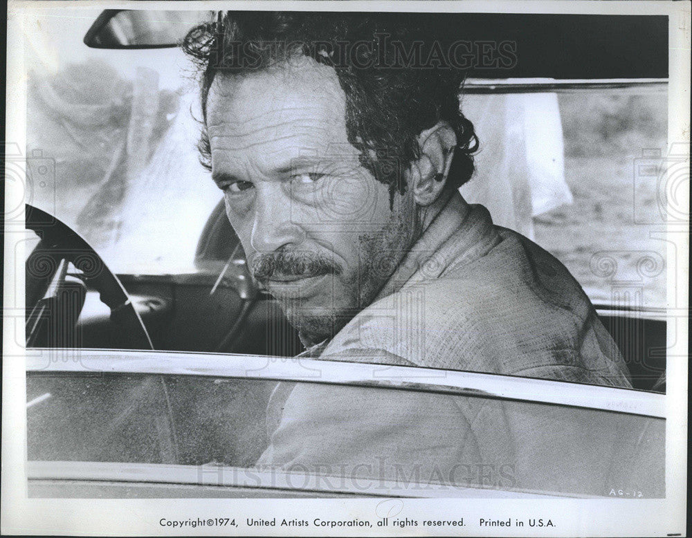 1974 Press Photo Warren Oates in &quot;Bring Me the Head of Alfredo Garcia&quot; - Historic Images