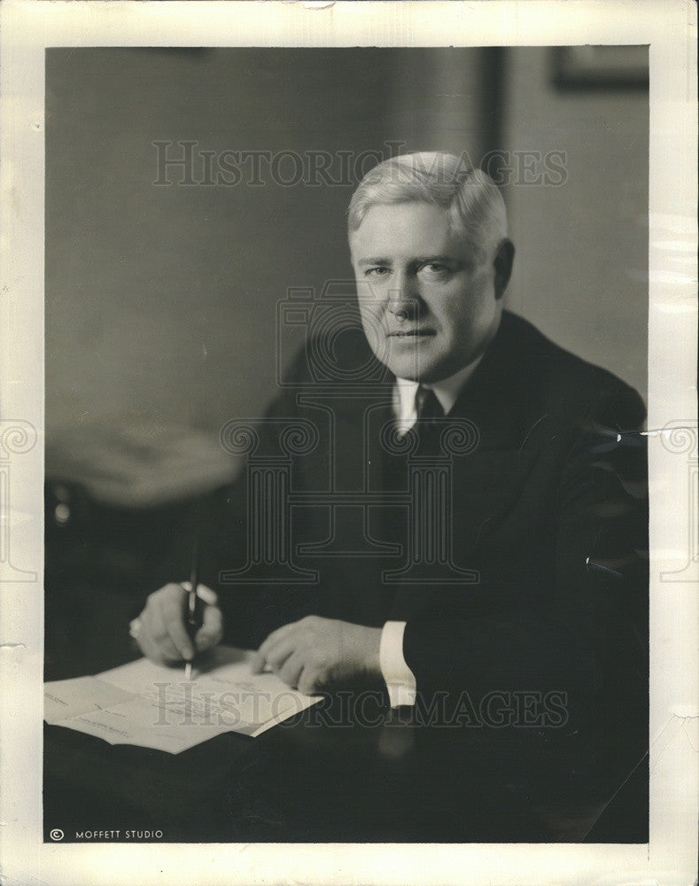 1937 Press Photo John O&#39;Connor City Appraiser Removal Chicago Western Indiana - Historic Images