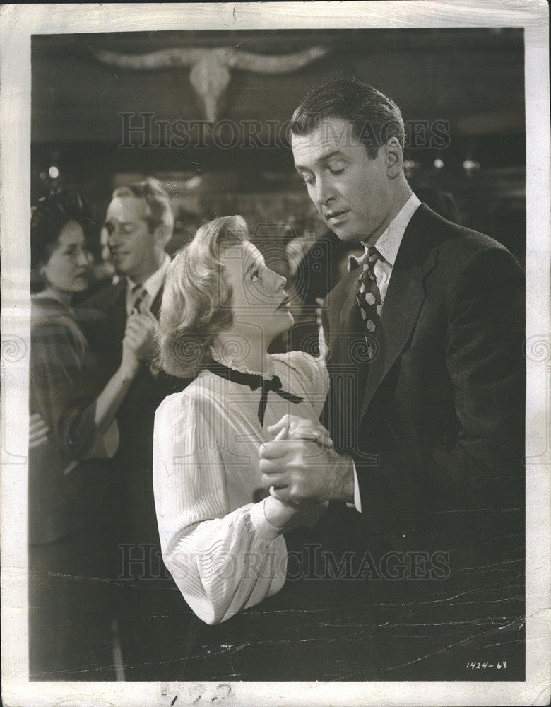 1949 Press Photo Jimmy Stewart June Allyson The Stratton Story - Historic Images