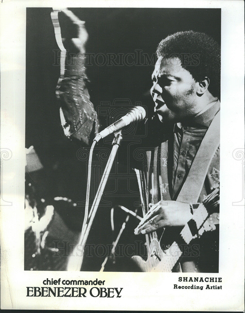 1985 Press Photo Chief Commander Ebenezer Obey Musician - Historic Images