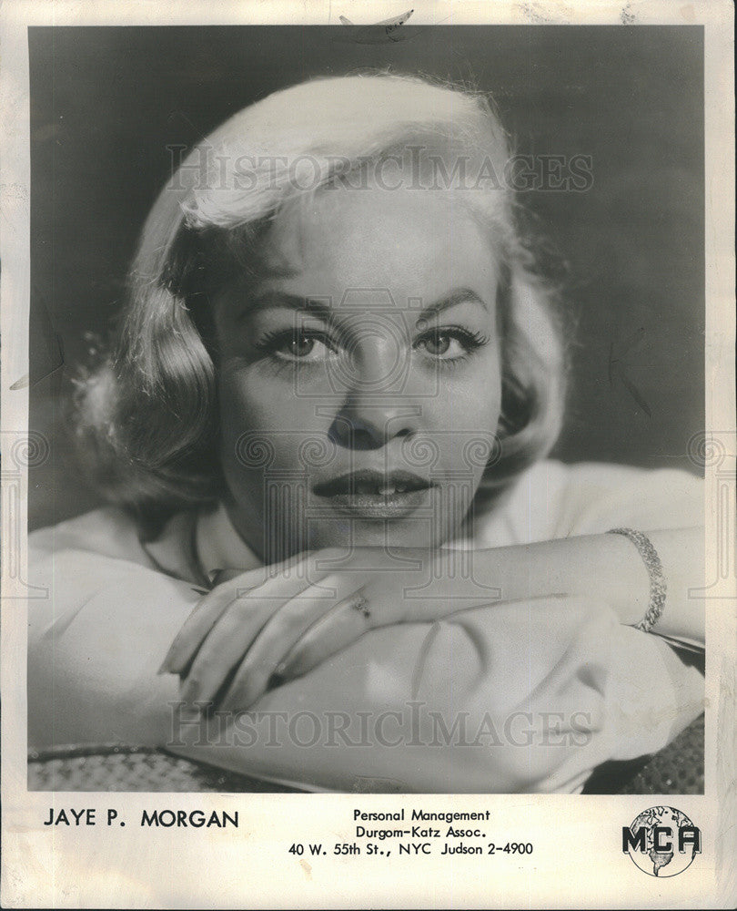 1960 Press Photo Jaye P. Morgan Singer Vocalist Annie Get Your Gun - Historic Images