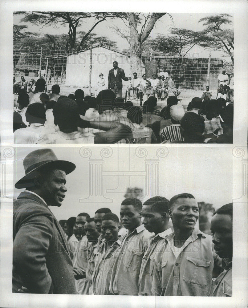 1954 Press Photo 35,000 Mau Mau Sympathizers Sent to Detention Camps - Historic Images