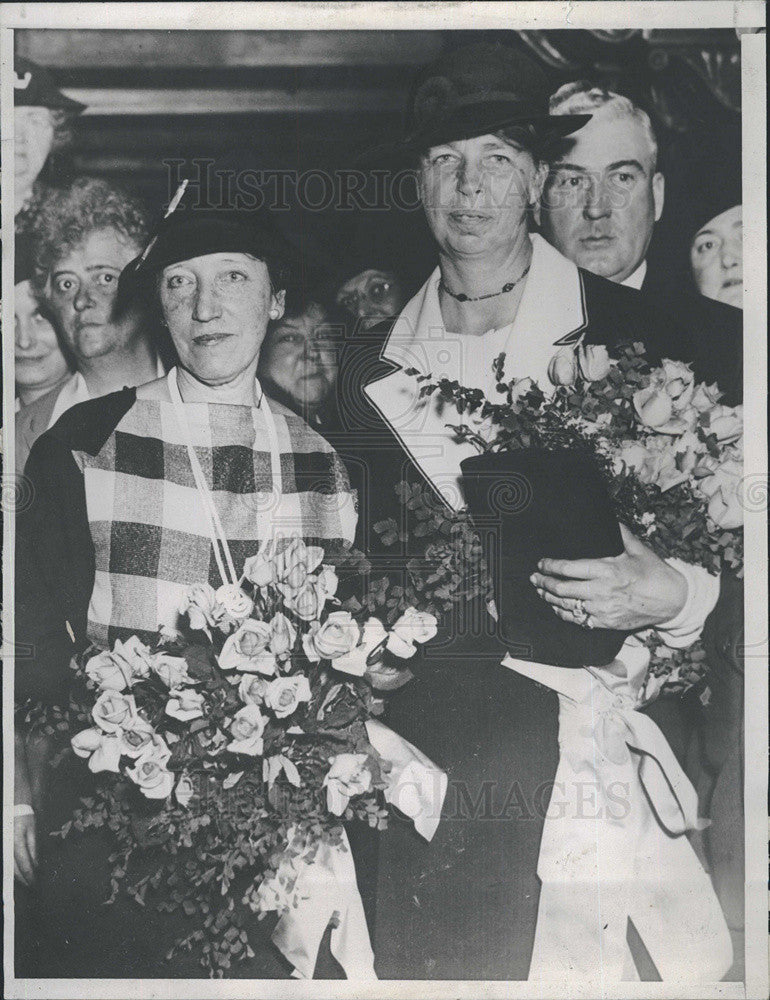 1934 Press Photo Mrs. Caroline O&#39;Day Mrs. Franklin D. Roosevelt Democratic Rally - Historic Images