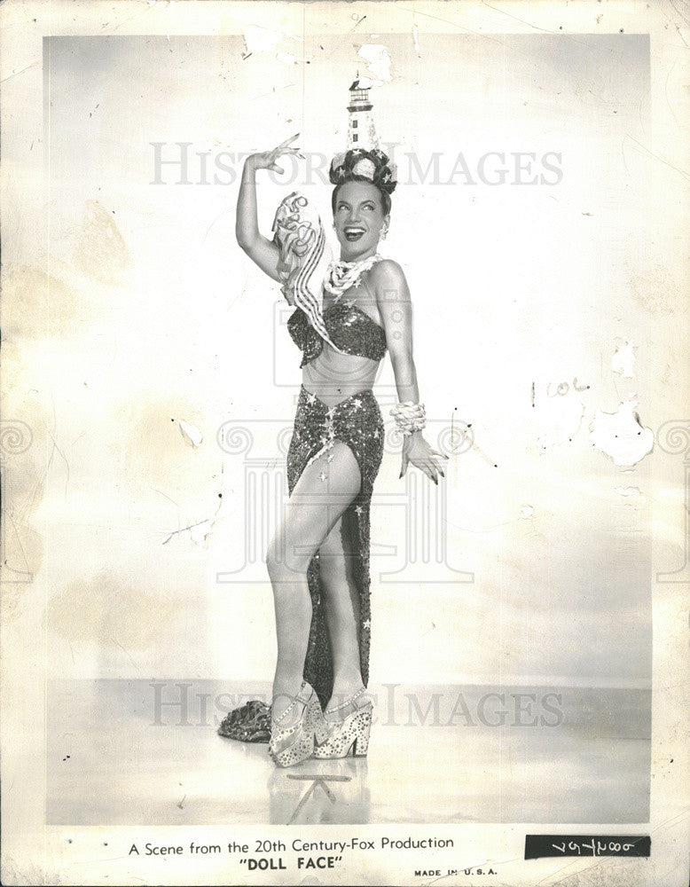 1946 Press Photo Carmen Miranda - Historic Images