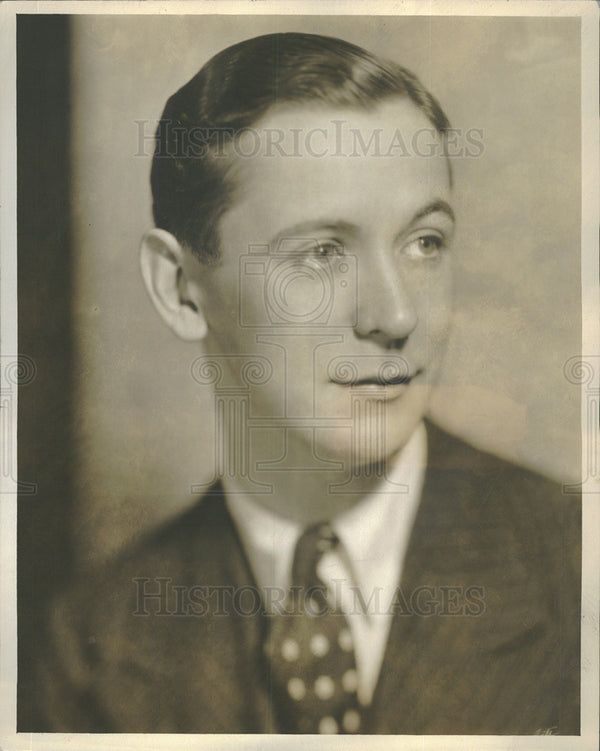 1929 Press Photo Actor Rex O'Malley EXPERIENCE UNNECESSARY Glady Unger ...