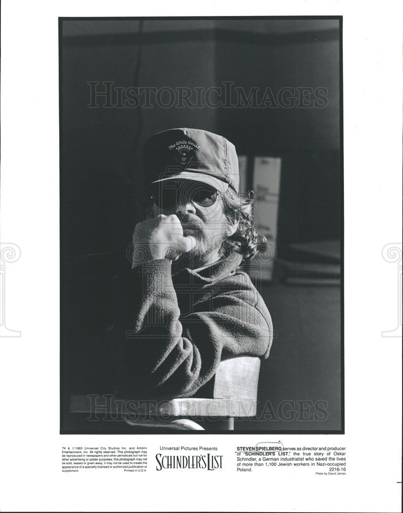 1993 Press Photo Steven Spielberg Director And Producer Of &quot;Schindler&#39;s List&quot; - Historic Images