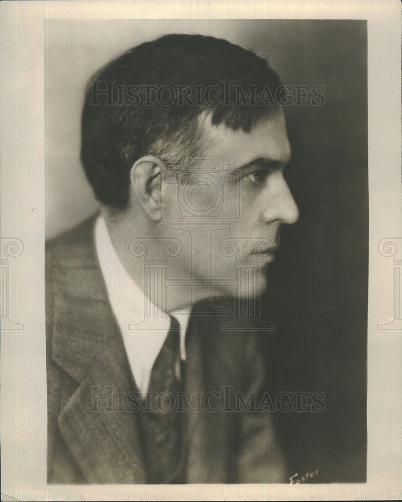 1926 Press Photo Musician Pianist John Powell Profile Portriat - Historic Images