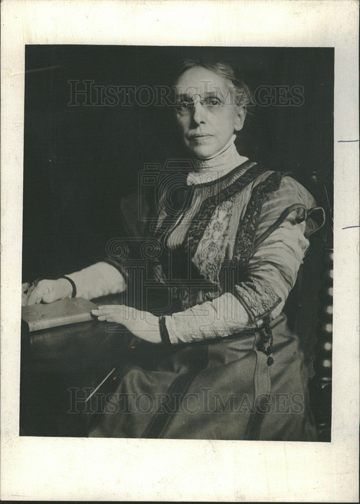 1972 Copy 1913 Photo Chicago Schools Superintendent Mrs. Ella Flagg - Historic Images