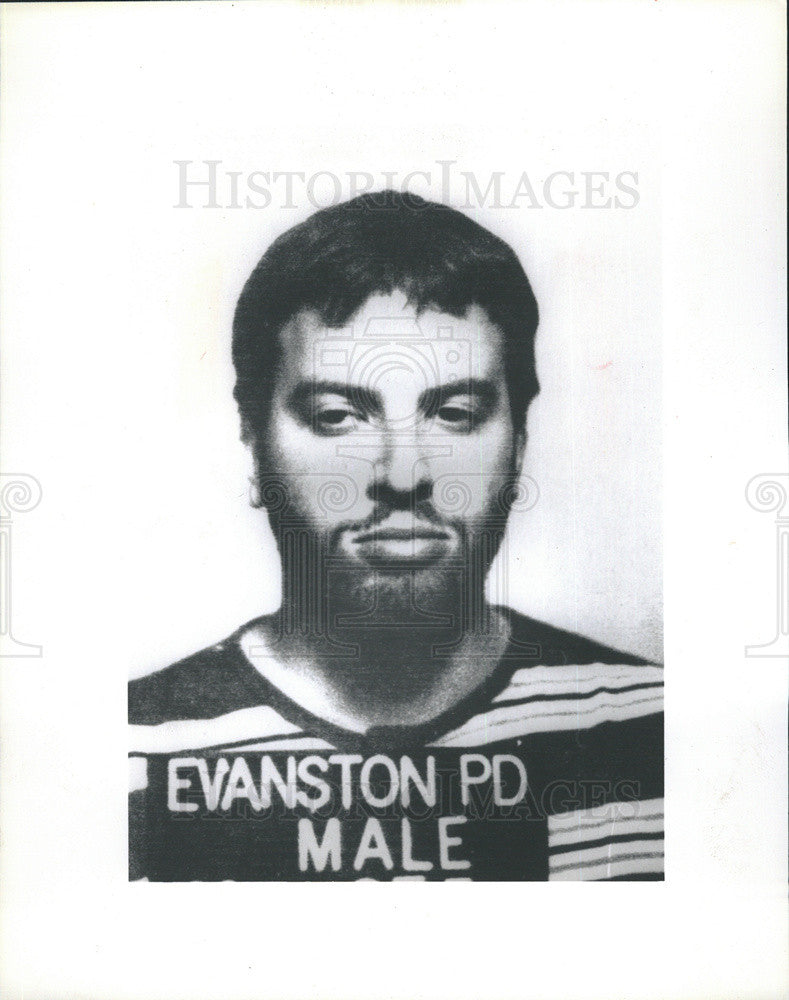 1985 Press Photo of math whiz David Youngerman arrested for attempted murder - Historic Images