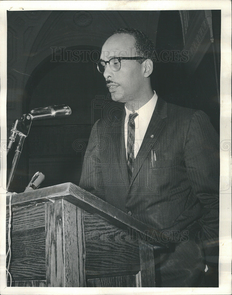 1965 Press Photo Al Raby Coordinating Council of Community Organizations - Historic Images