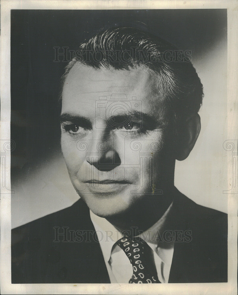 1959 Press Photo Actor Dan O&#39;Herlihy The Seventh Veil Film Promotion - Historic Images