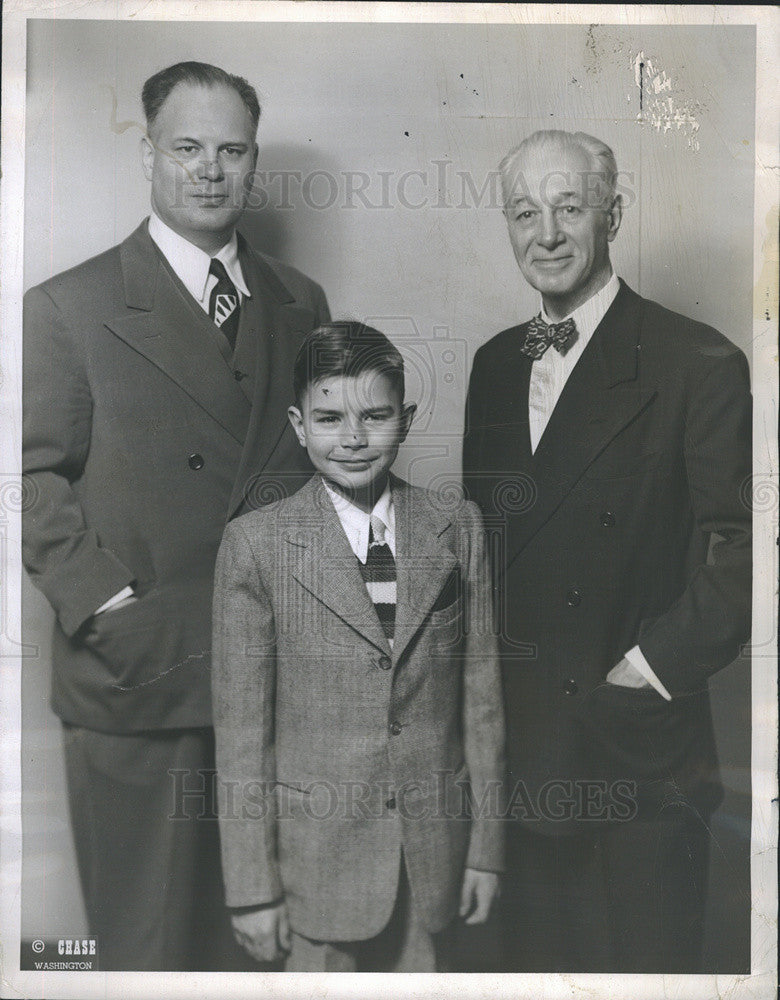 1949 Press Photo Three Barratt O&#39;Haras attended 81st Congress sworn in congress - Historic Images