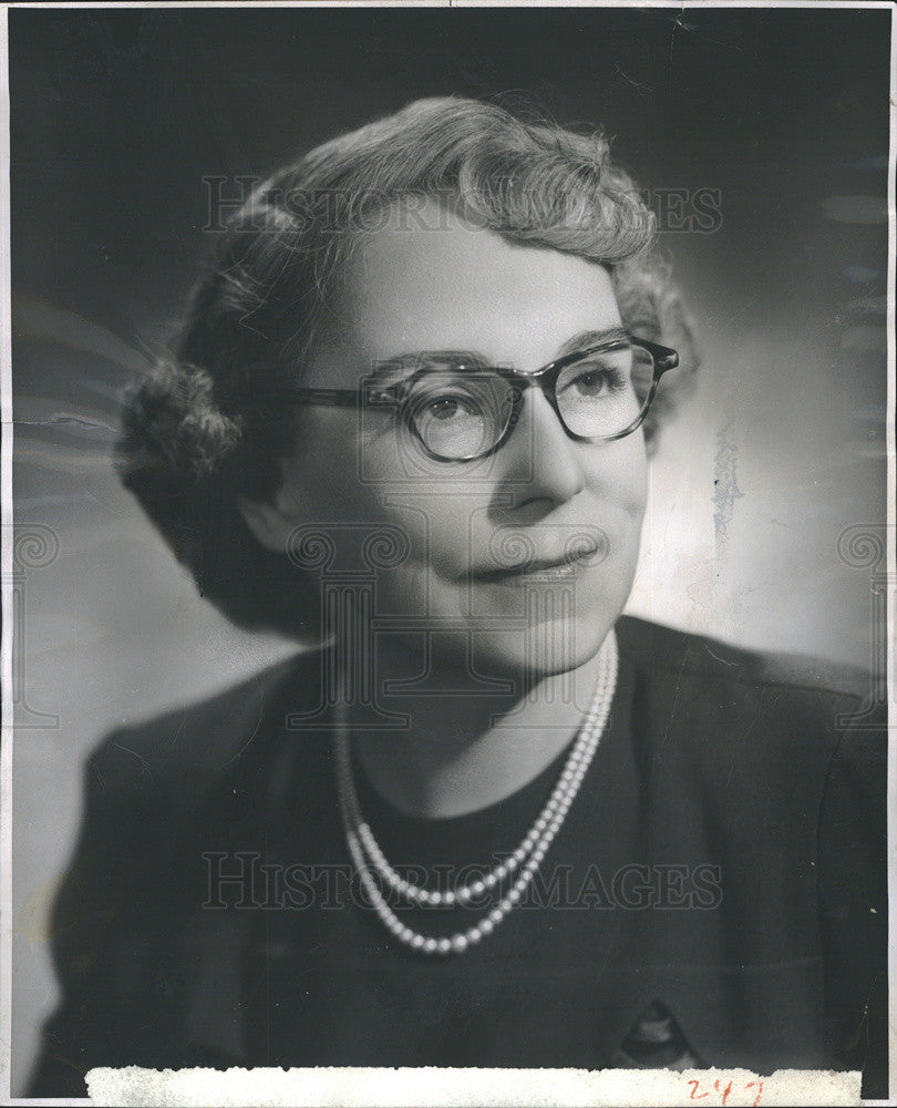 1950 Press Photo League of Women Voters Chicago President Mrs Hoyt Ogram - Historic Images