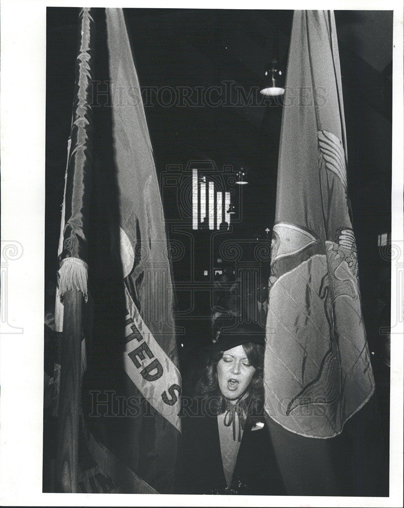 1980 Press Photo Lisa Moeller wife of Marine American Hostage Sgt. Michael E. - Historic Images