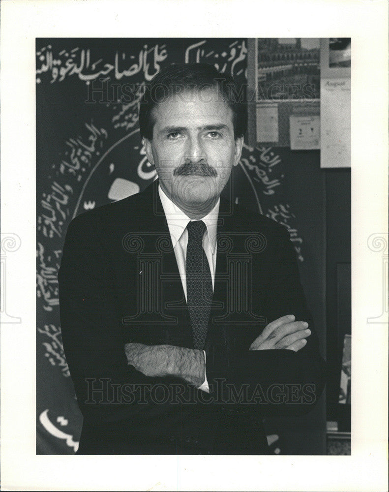 1991 Press Photo of psychologist and Mid East politics expert Marvin Zonis - Historic Images