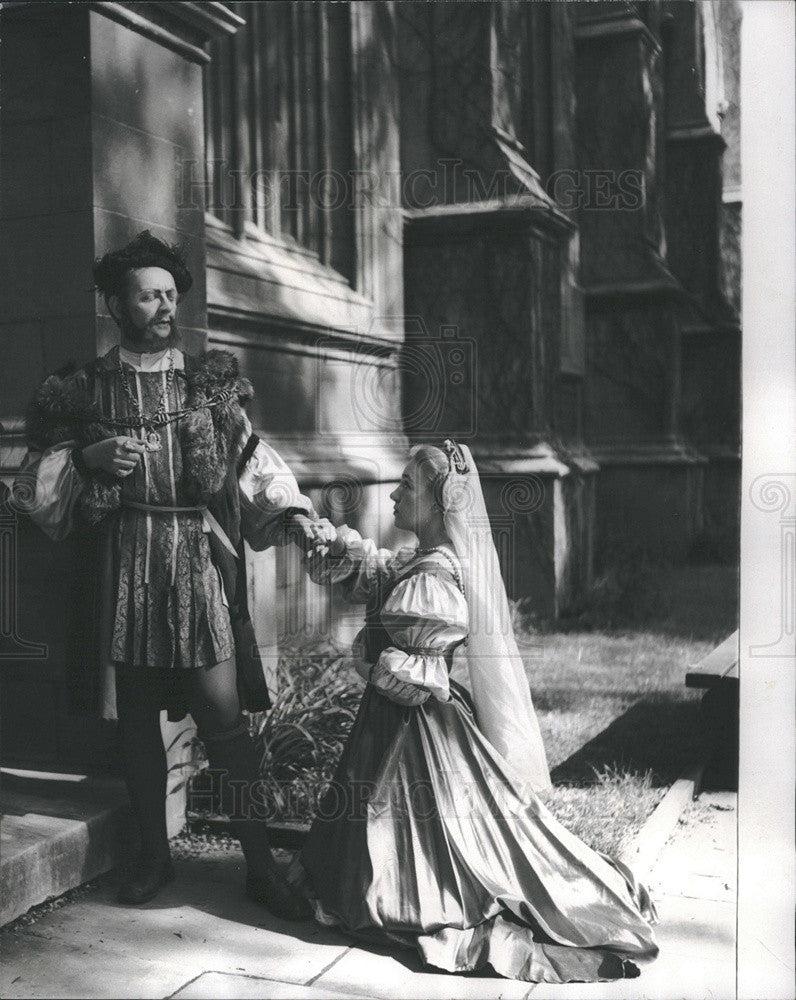 1960 Press Photo James O&#39;Reilly as Henry VIII - Historic Images