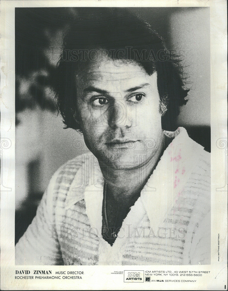 1983 Press Photo David Zinman Music Director Rochester Philharmonic Orchestra - Historic Images