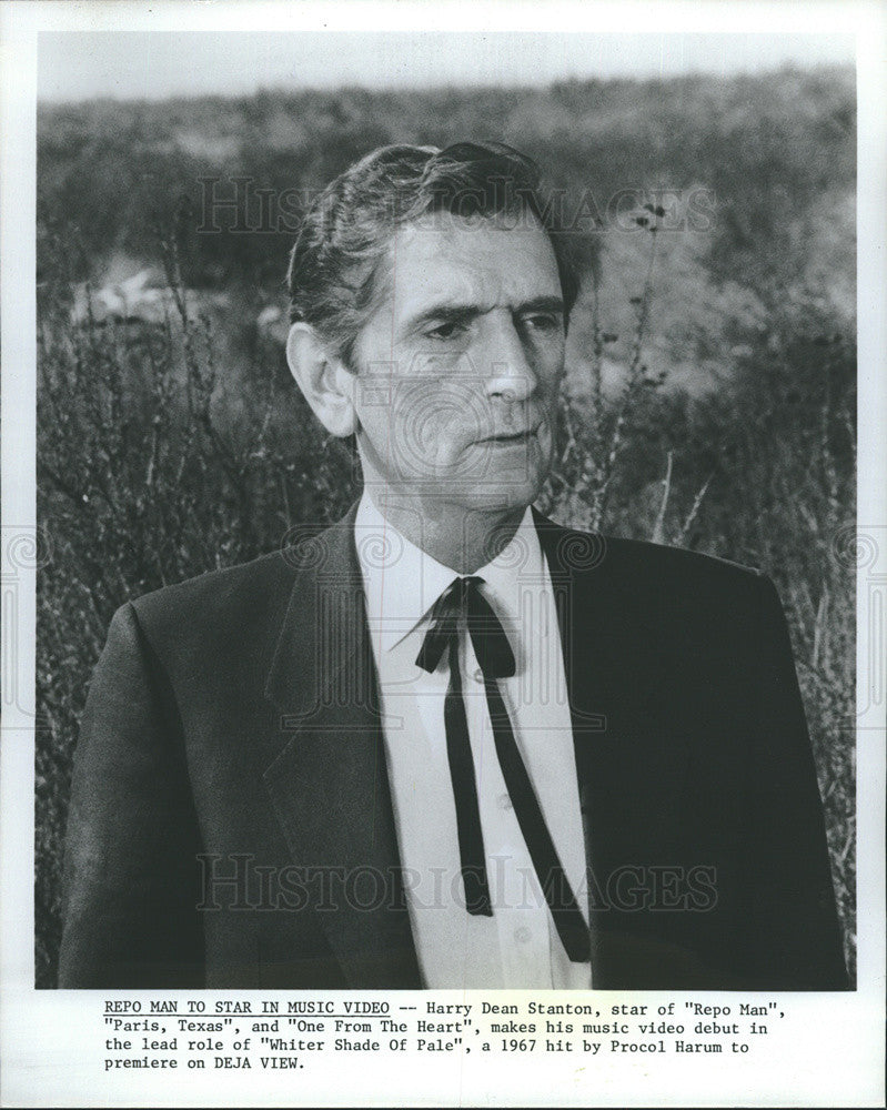 1967 Press Photo Whiter Shade Of Pale Music Video Actor Harry Dean Stanton - Historic Images