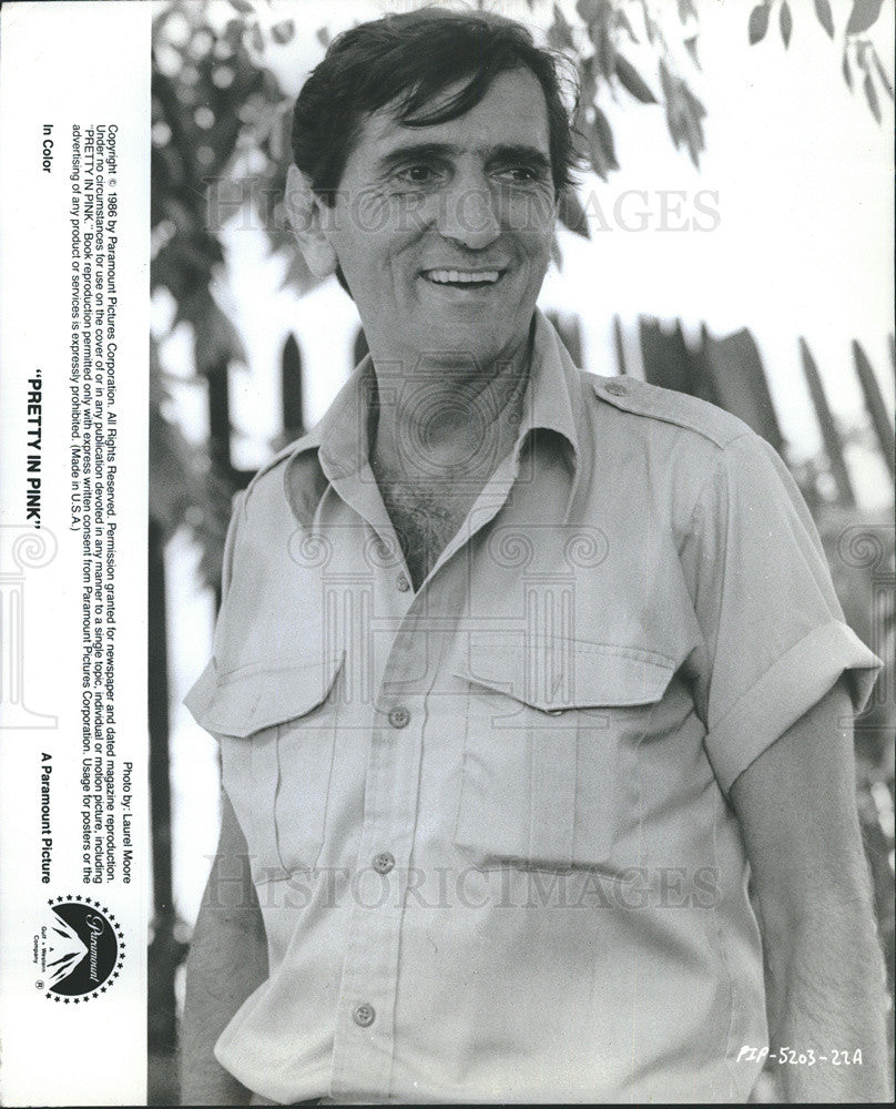 1986 Press Photo Pretty In Pink Film Actor Harry Dean Stanton Character Portrait - Historic Images