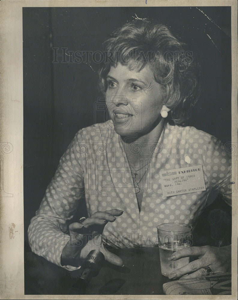 1976 Press Photo Evangelist Ruth Carter Stapleton Spiritual Healer Int ...