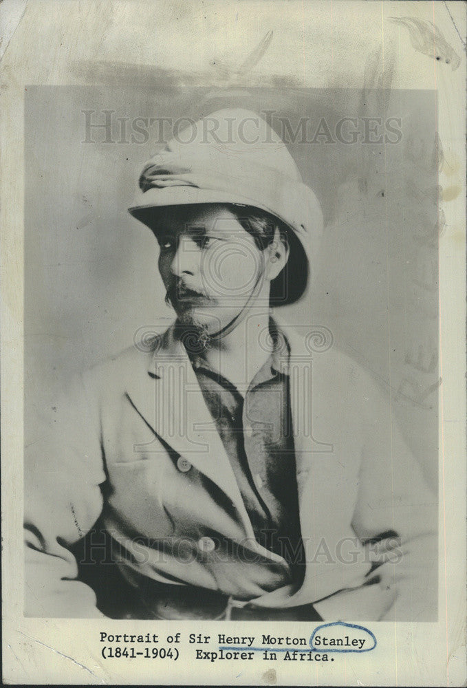 1971 Copy of Press Photo Sir Henry Morton Stanley Portrait Africa Exporer - Historic Images