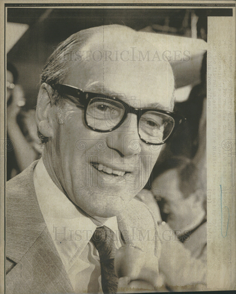 Press Photo Robert Stanfield, leader of Canada&#39;s conservative party - Historic Images