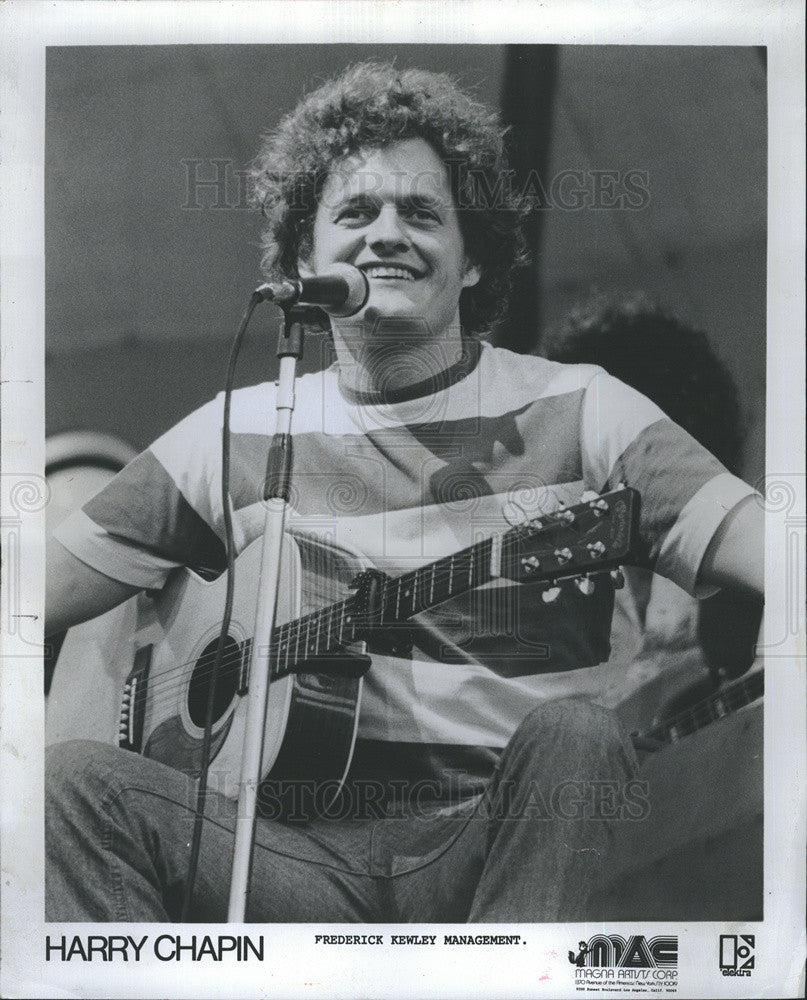 1976 Press Photo arry Chapin American Folk Singer Songwriter Guitarist Ivanhoe - Historic Images