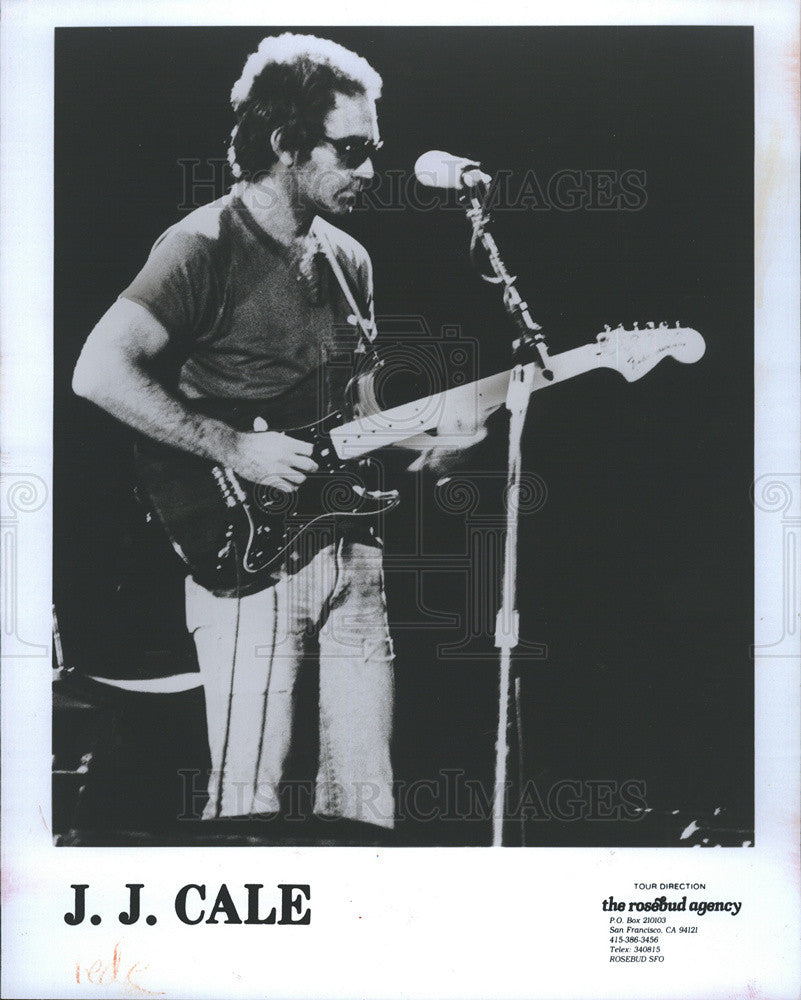 1986 Press Photo J.J. Cale Folk Blues Singer-Songwriter Musician Performing - Historic Images