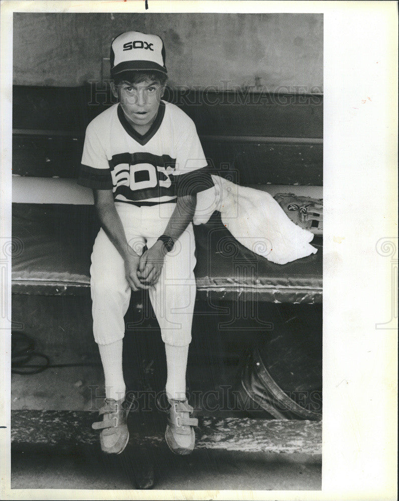 1984 Press Photo Keith Stanislawski, honorary batboy for sox - Historic Images