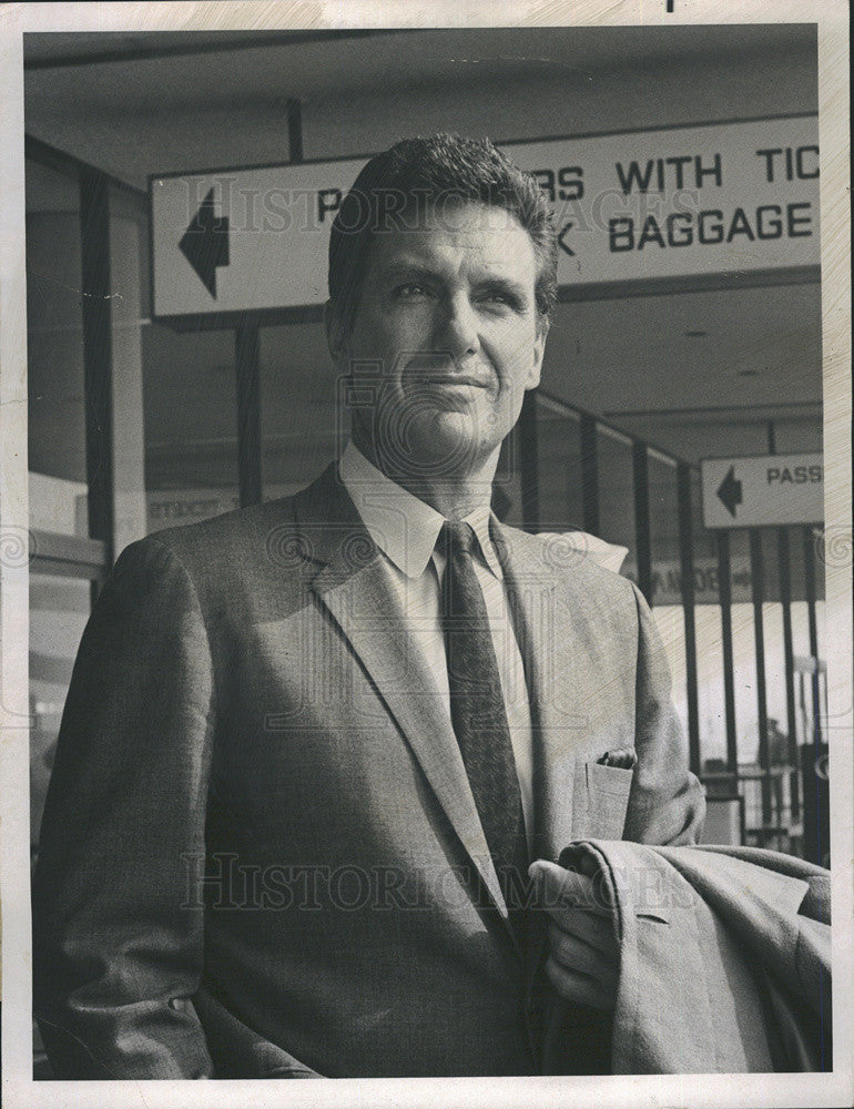 1970 Press Photo Actor Robert Stack &quot;Name of the Game&quot; NBS TV Star Untouchables - Historic Images