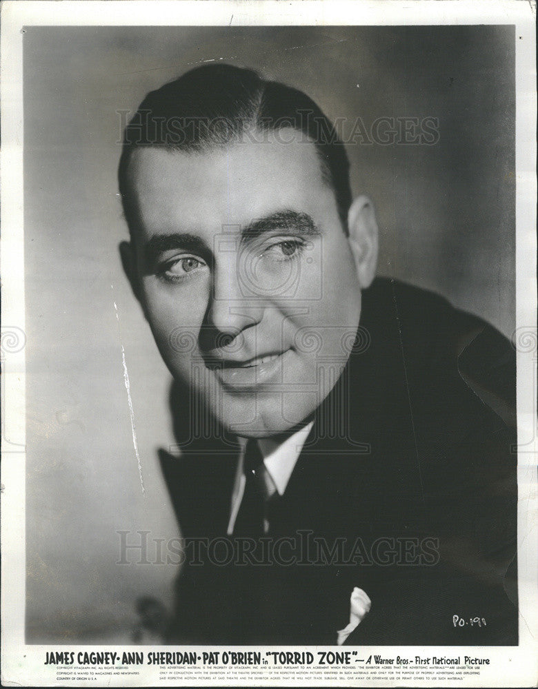 1941 Press Photo Pat O&#39;Brien in &quot;Torrid Zone&quot; - Historic Images