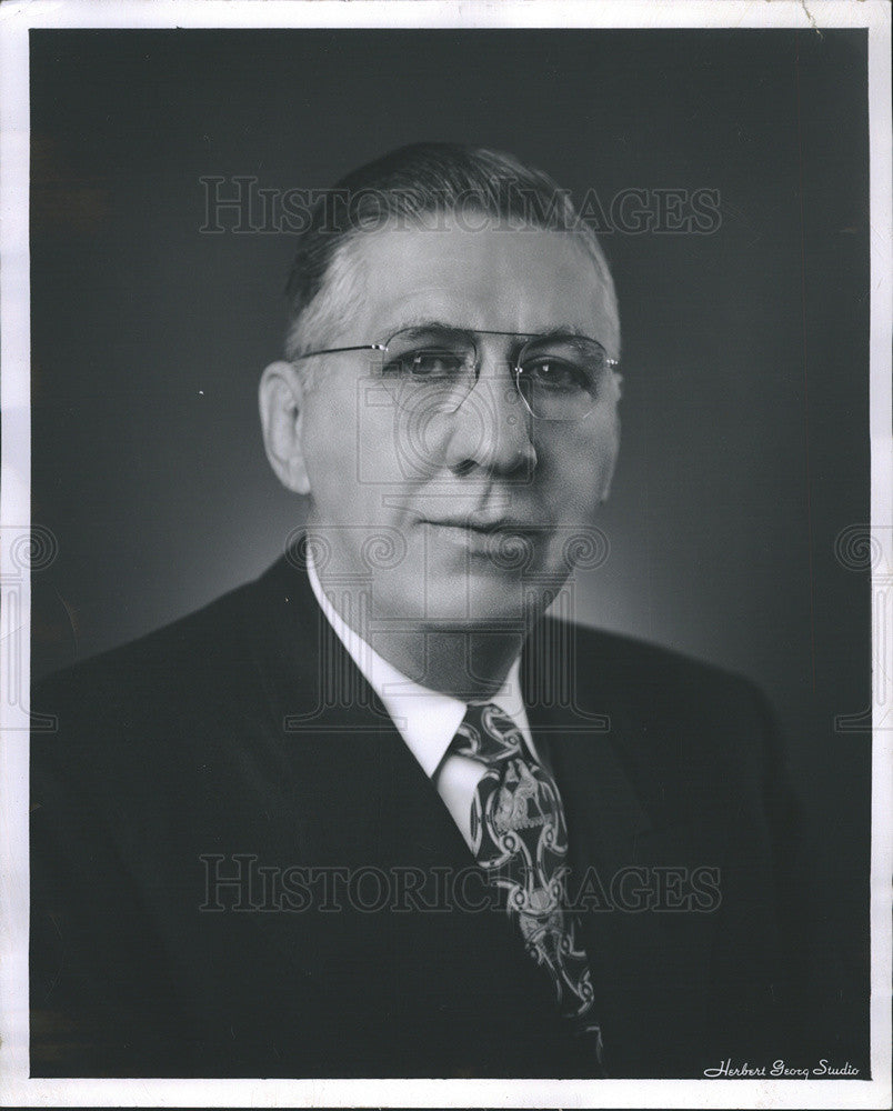 1961 Press Photo Edwin A. Rosenstock Illinois Public Works Director Chicago - Historic Images