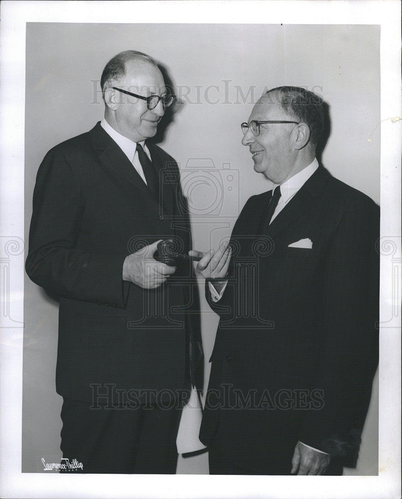 1960 Press Photo Samuel R. Rosenthal President Brandeis University Club Chicago - Historic Images