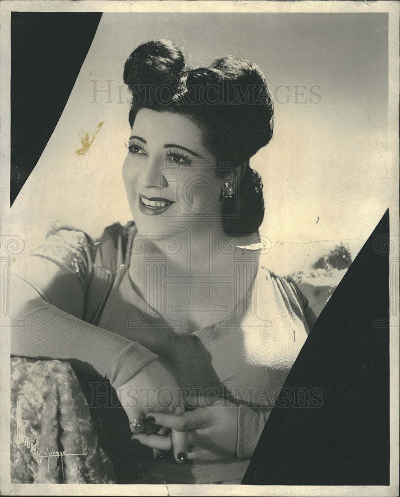 1947 Press Photo Singer Jessie Roselle Portrait - Historic Images