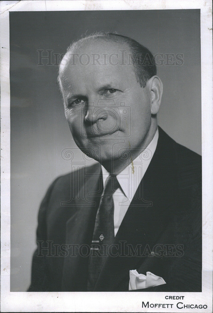 1957 Press Photo Presbyterian Home Board of Directors President Roy Olson - Historic Images