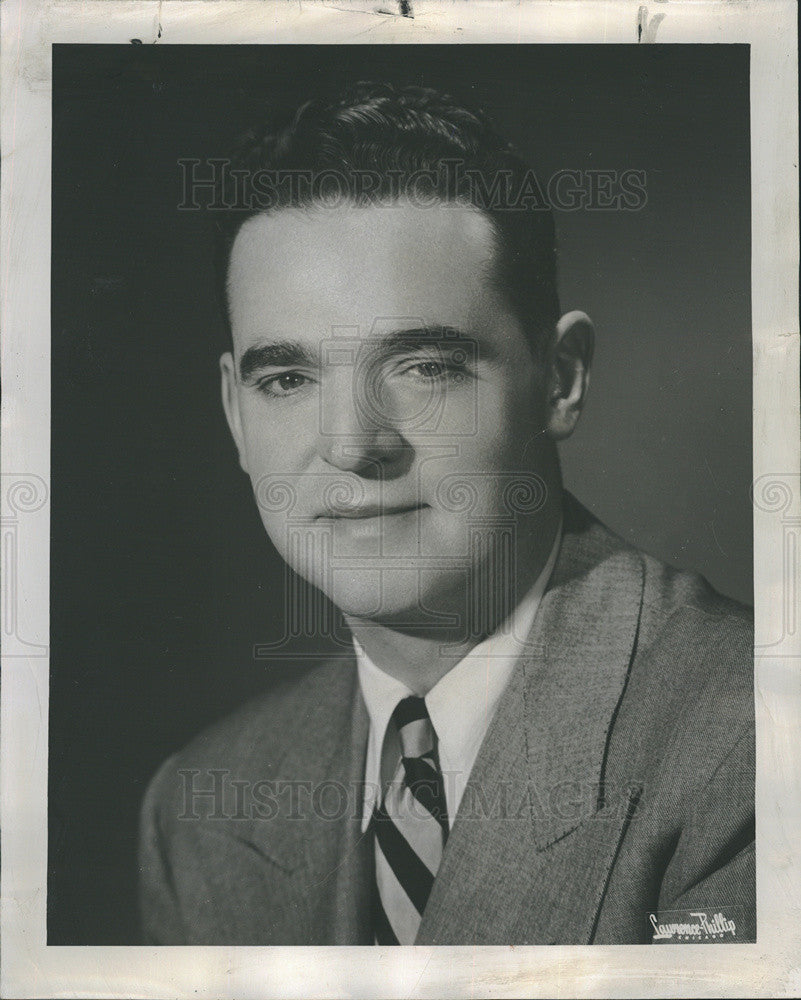 1951 Press Photo John H O&#39;Brien Vice President Rollina Burdick Hunter Company - Historic Images
