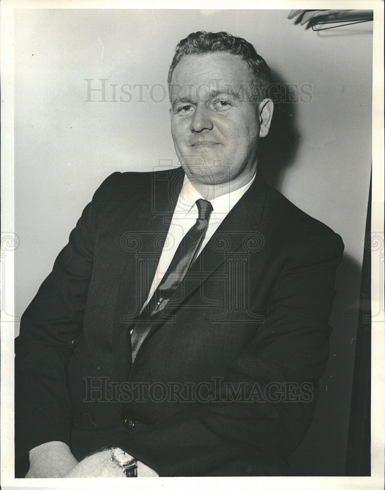 1965 Press Photo Bradford Noud Foreman at Young Spring &amp; Wire Company - Historic Images