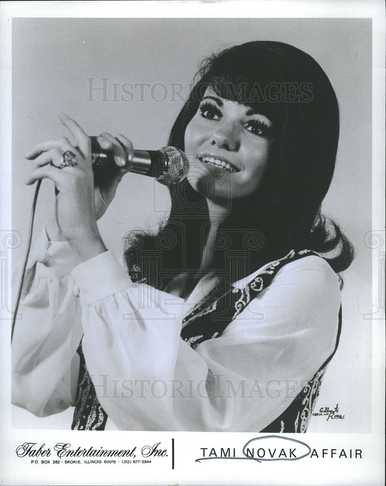 Press Photo Singer Tami Novak Affair Musician For Faber Entertainment Inc. - Historic Images