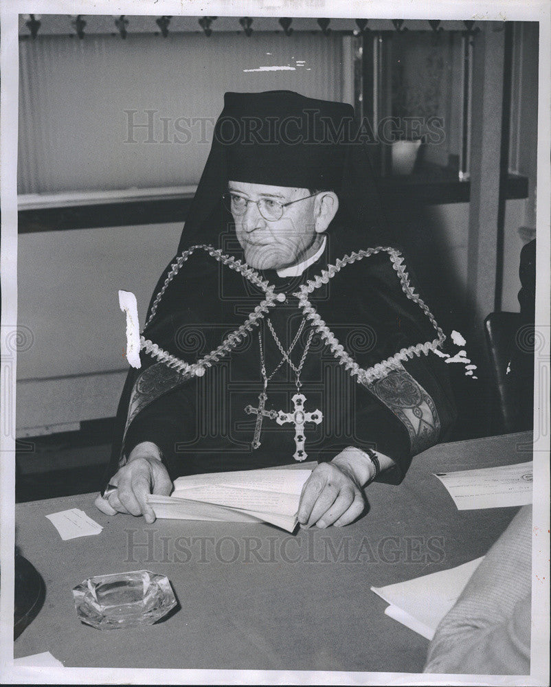 1956 Press Photo Abbot Ondrak - Historic Images