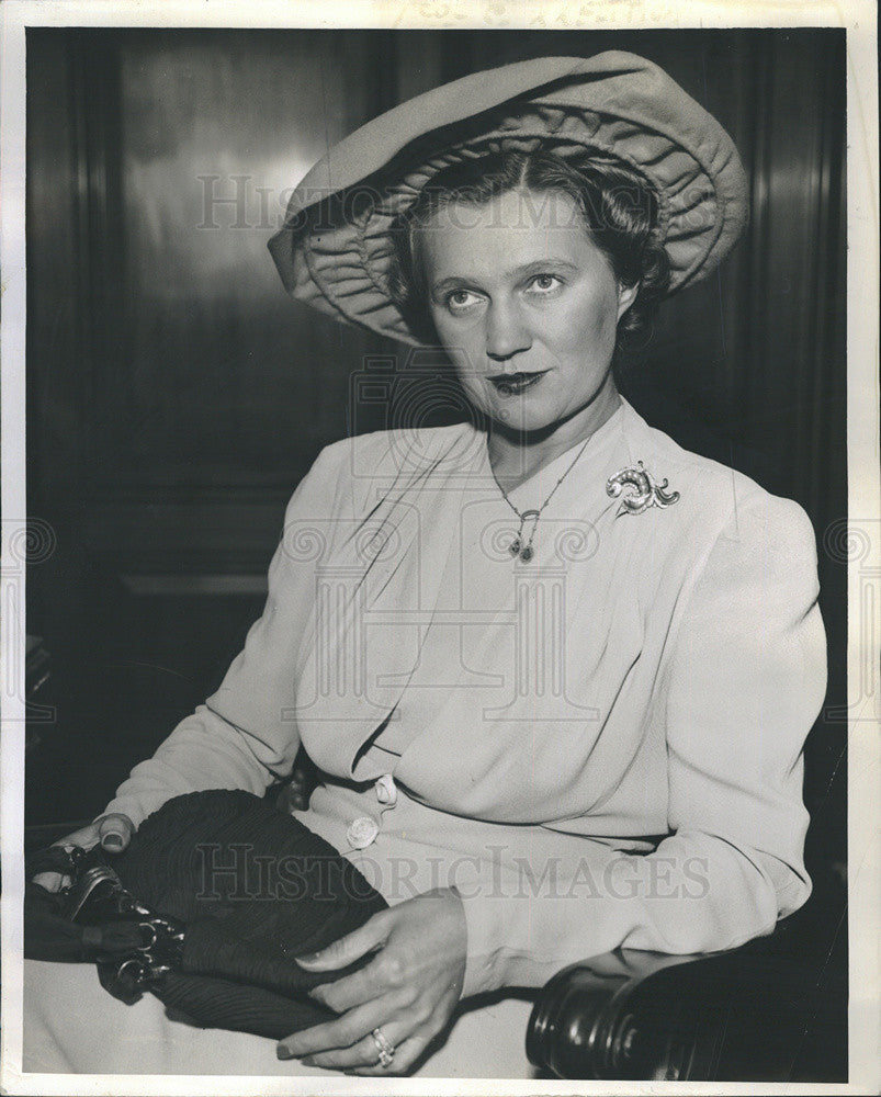 1941 Press Photo Mrs Annabelle Orton files countersuit for divorce Philo Orton - Historic Images