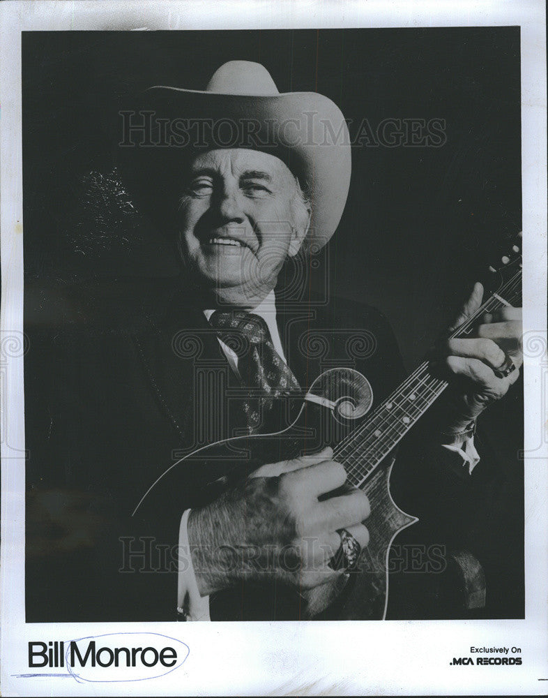 1980 Press Photo Musician Bill Monroe - Historic Images