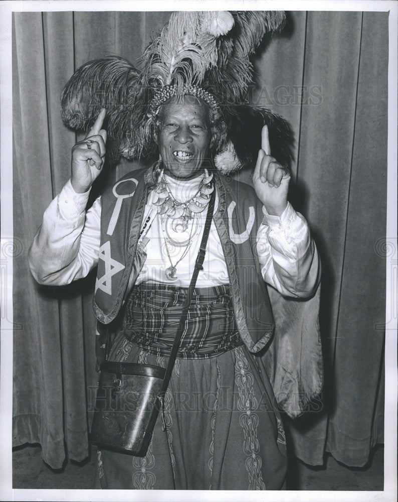 1964 Press Photo Prince Ras Monolulu. - Historic Images