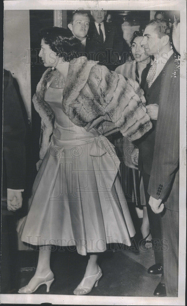 1954 Press Photo The Shah of Iran, Mohammed Reza Pahlevi and Soraya his wife - Historic Images