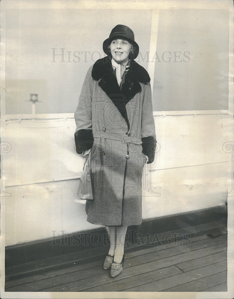 1927 Press Photo Lili Darvas Molnar, wife of Franz Molnar - Historic Images